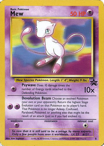 Card Pokémon Mew Foil