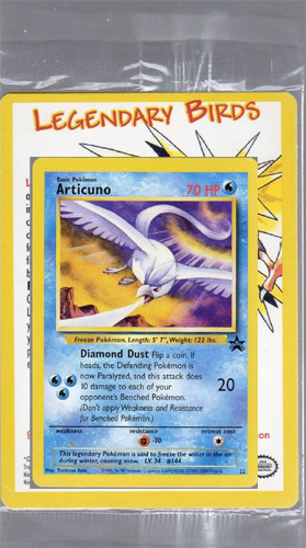 Articuno - 22 Promo Vintage Black Star Legendary Bird Pokemon - NM