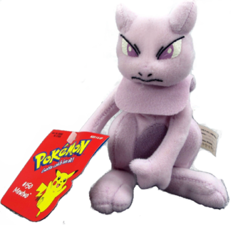 Pokemon Plush Mewtwo #150 6 in Tall Licensed by Hasbro