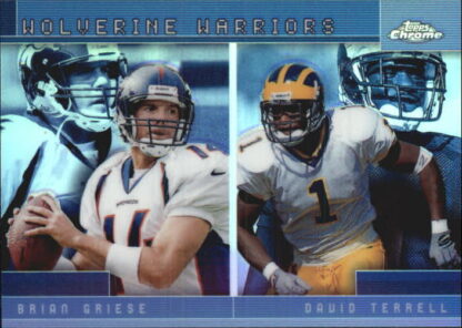 Brian Griese David Terrell 2001 Topps Chrome Refractor TC7