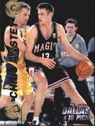 Chris Anstey 1997 Press Pass Double Threat #18 Basketball Card