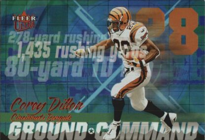 Corey Dillon 2001 Fleer Ultra Ground Command #9 Football Card
