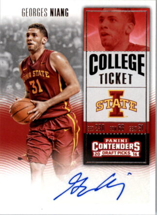 Georges Niang 2016 Panini Contenders Draft Ticket Rookie Autograph #157