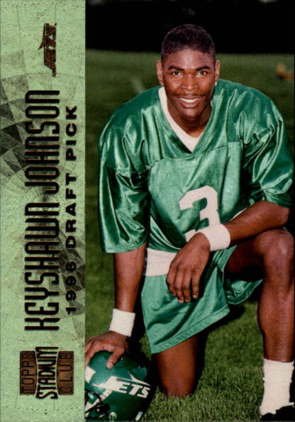 1996 Stadium Club Football Card #150 Keyshawn Johnson SP Rookie