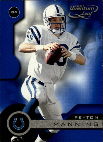 Peyton Manning 2001 Dunruss Quantum Leaf #81 Football Card