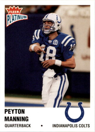 Peyton Manning 2003 Fleer Platinum #168 Football Card