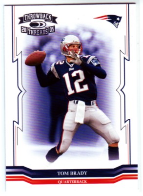 Tom Brady 2005 Donruss Throwback Threads #88 Football Card