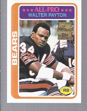 Walter Payton 2001 Topps COMMEMORATIVE COLLECTION Reprint #200