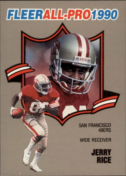 Jerry Rice 1990 FLEER ALL-PRO #2 Football Card