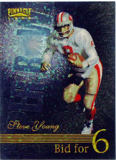 Steve Young 1996 Pinnacle Super Bowl Bid for 6 #189