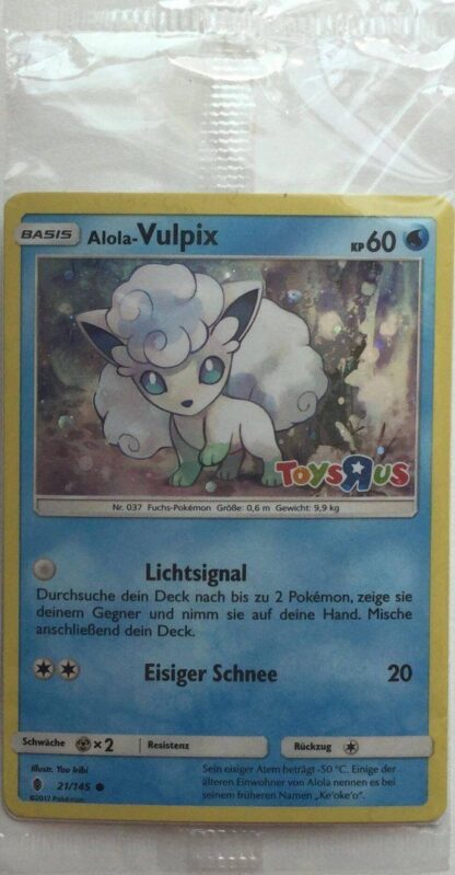 Alolan Vulpix 21/145 Pokemon Toys R Us Promo Holo Foil Sealed