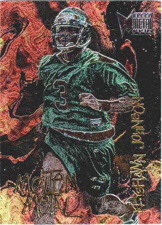Keyshawn Johnson 1996 Metal Molten Metal #7 Rookie Football Card