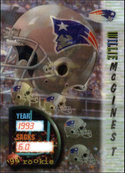 Willie McGinest 1994 Sportflics #160 Rookie Card