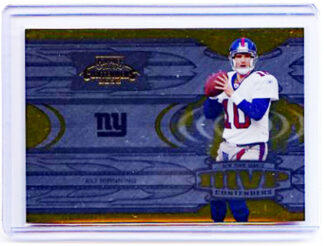 Eli Manning 2005 Playoff Contenders MVP Contenders Red Football Card #6 /500
