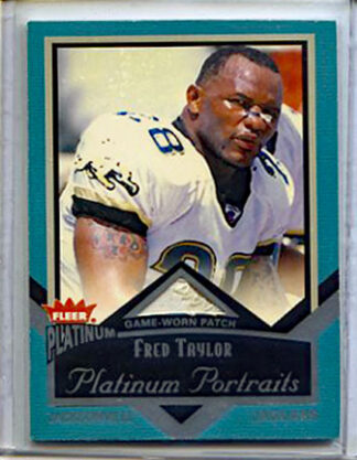 FRED TAYLOR 2002 Fleer Platinum Portraits Game Worn Patch #PP FT /100