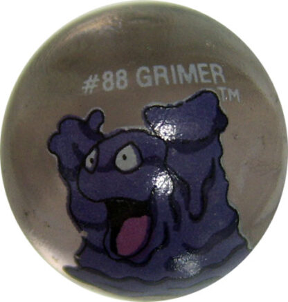 Grimmer #88 Lt. Purple Colored GLASS Vintage Pokemon MARBLE