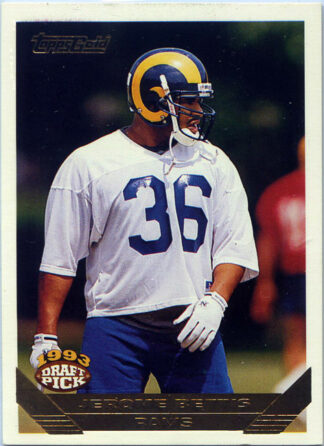 Jerome Bettis 1993 Topps Gold #166 Draft Pick Rookie Card