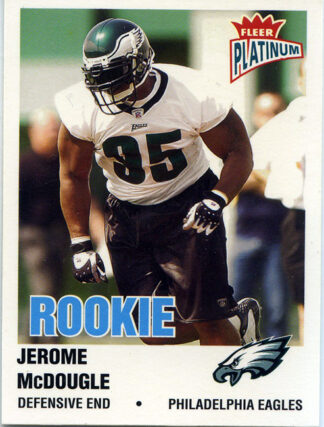 Jerome McDougle 2003 Fleer Platinum #220 Rookie Football Card