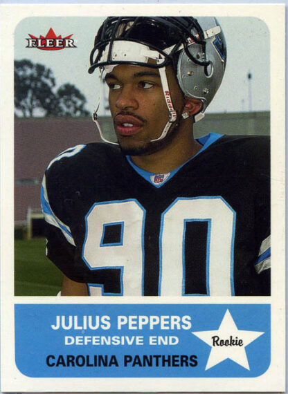 Julius Peppers 2002 Fleer Tradition #261 Rookie Football Card