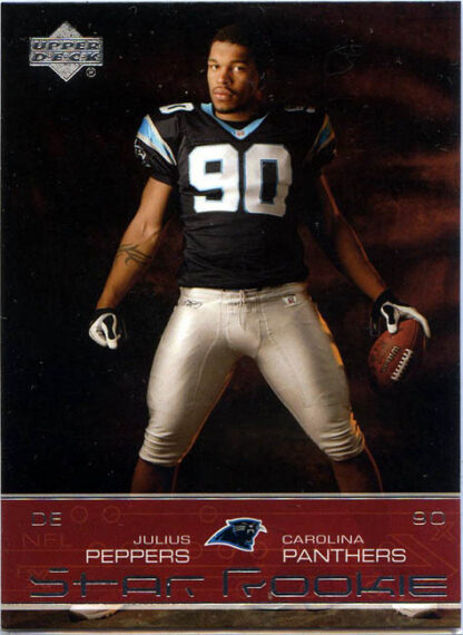 Julius Peppers 2002 Upper Deck #231 Rookie Football Card
