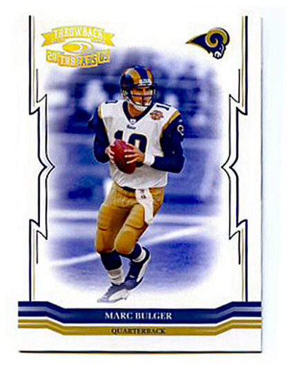 Marc Bulger 2005 Throwback Threads Silver Holofoil Rams Football Card #130 /150