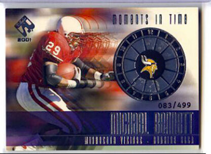 Michael Bennett 2001 Private Stock Moments In Time #7 /499 Football Card