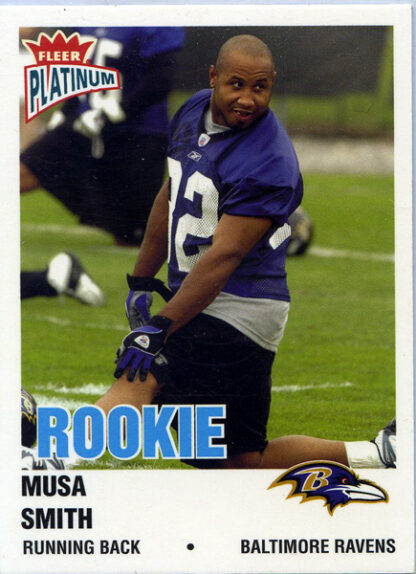 Musa Smith 2003 Fleer Platinum Finish Rookie Card #214 /100