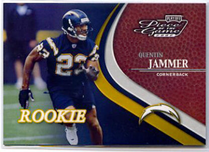 Quentin Jammer 2002 Playoff Piece of the Game Football Card #76 Rookie /500