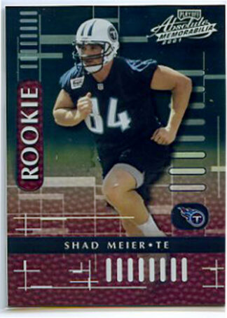 Shad Meier 2001 Absolute Memorabilia Rookie Football Card #112 /1750