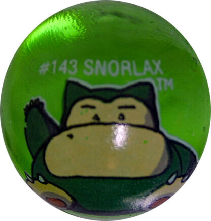 Snorlax #149 Green Colored GLASS Vintage Pokemon MARBLE