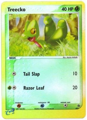 Treecko #003 Reverse Holo Nintendo Black Star Promo Pokemon Card