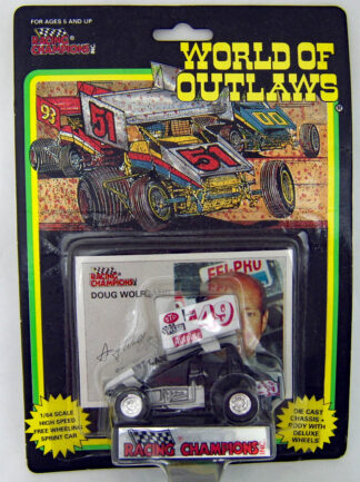 Racing Champions 1993 WORLD OF OUTLAWS DOUG WOLFGANG Sprint Car 1:64 Diecast #49